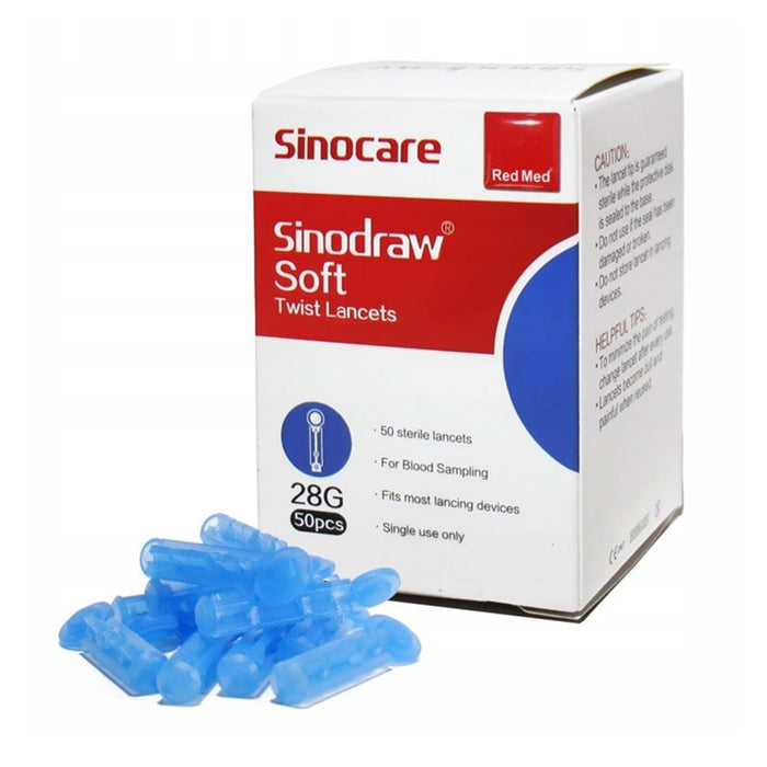 Lancettes stériles 28G - pack de 50